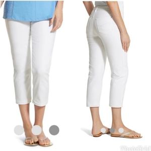 CHICO'S Platinum - crop white denim